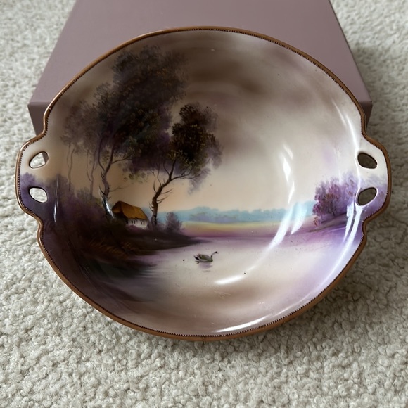 Gorgeous Vintage Noritake Hand Painted Serving Dish - Picture 4 of 14